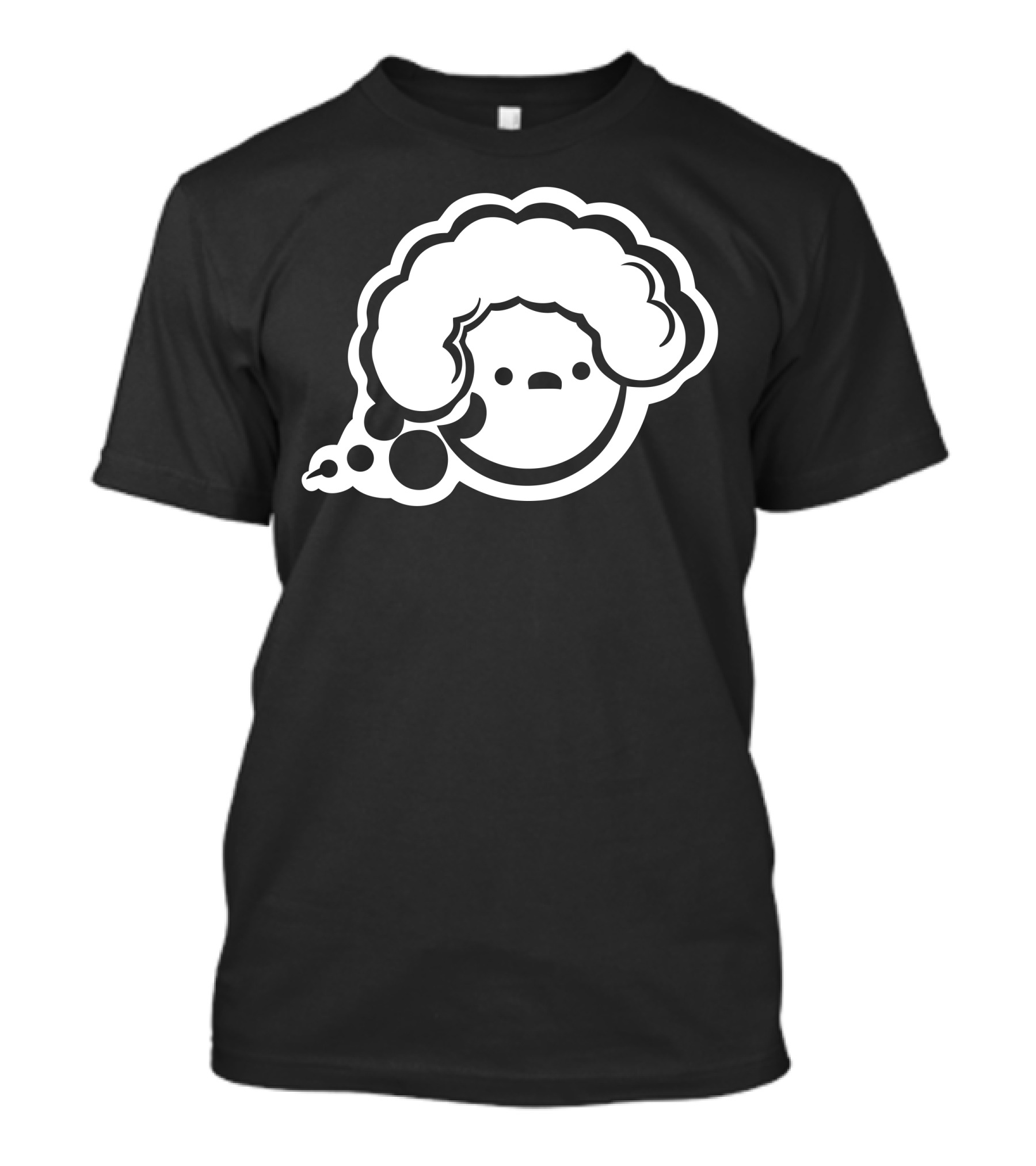 Dloc Eci Retro Bubble Afro Character Black T-Shirt