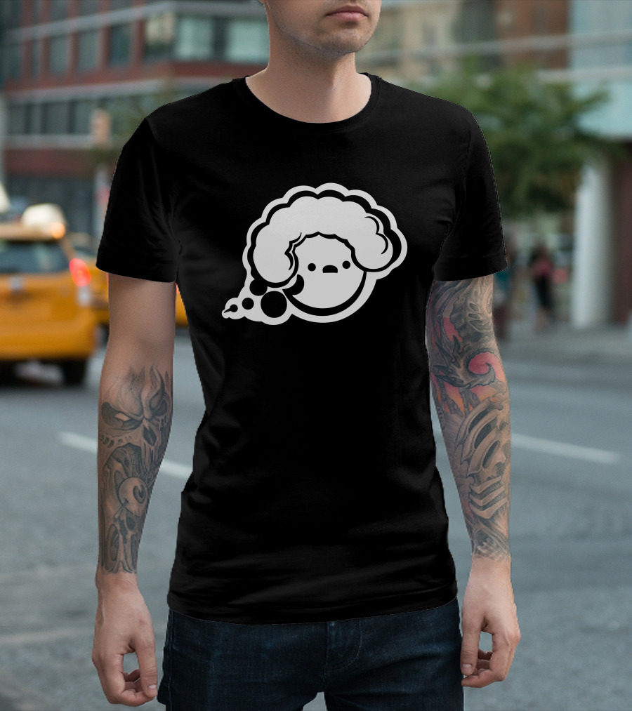 Dloc Eci Retro Bubble Afro Character Black T-Shirt