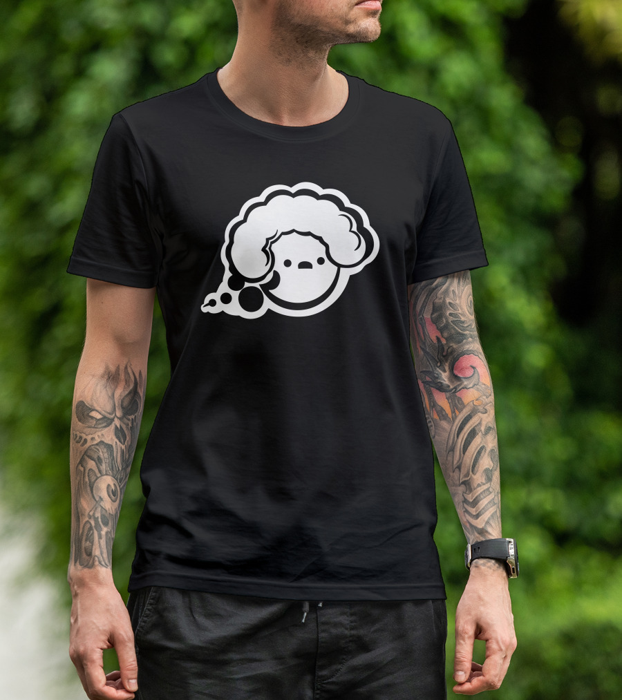 Dloc Eci Retro Bubble Afro Character Black T-Shirt