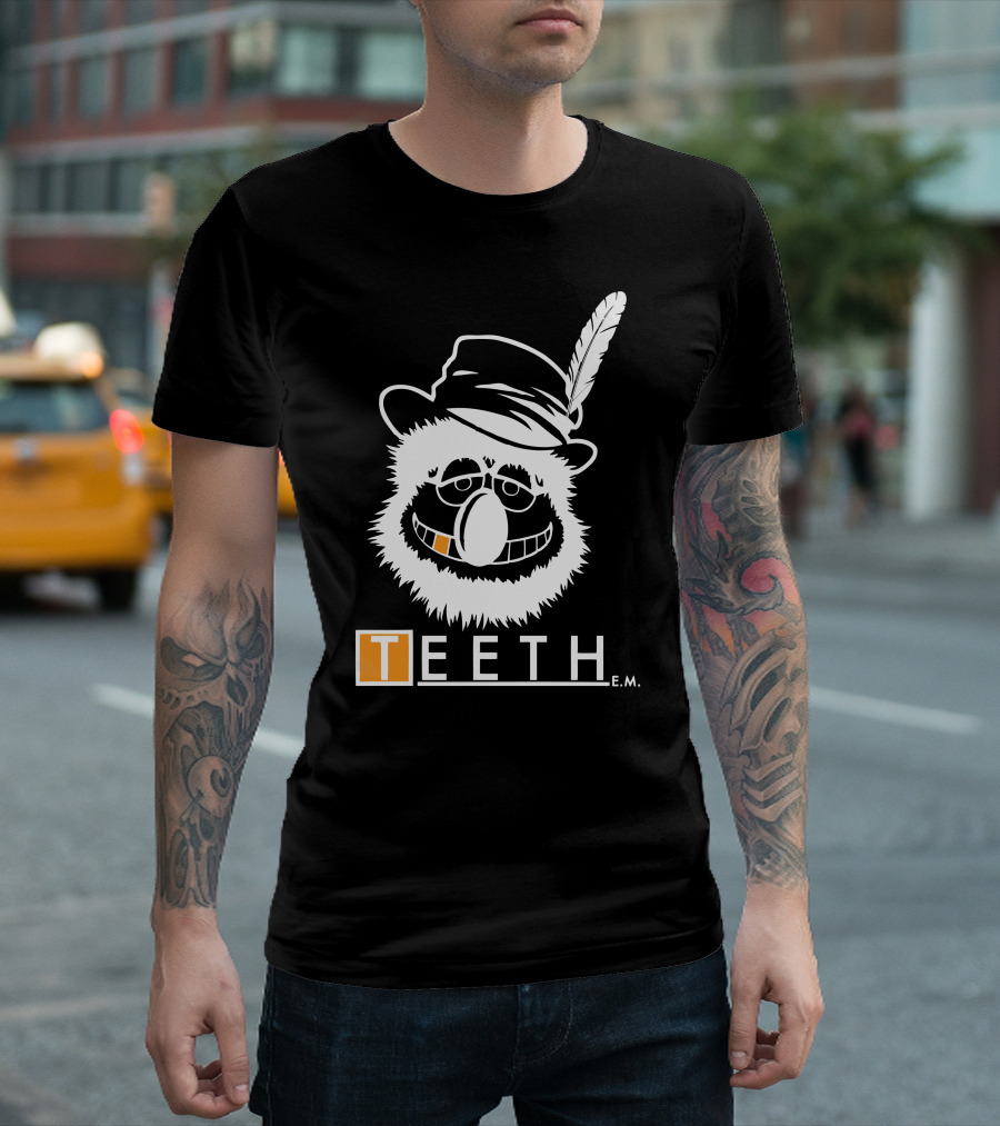 Dr Teeth E.M. Band Member Illustration with Hat and Feather T-Shirt