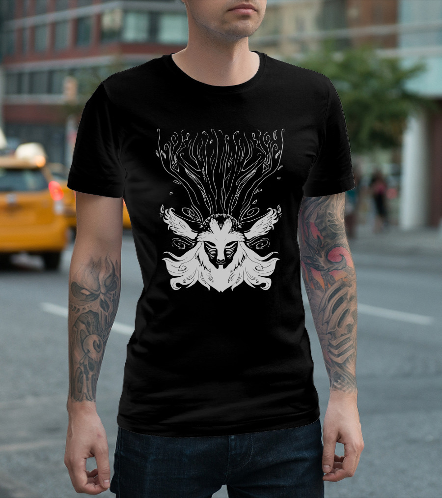 Forest Spirit Mystical Deer Antlers T-Shirt