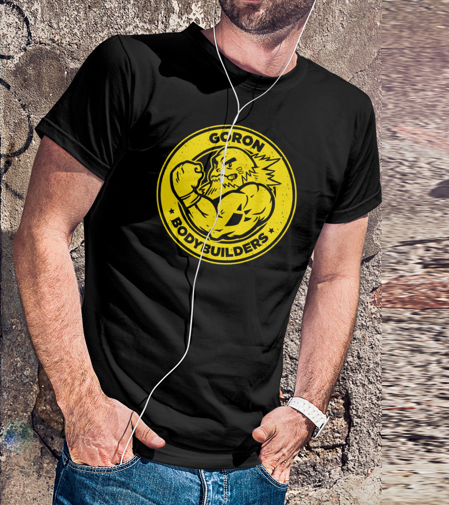 Goron Bodybuilders Strongman Circle Emblem T-Shirt
