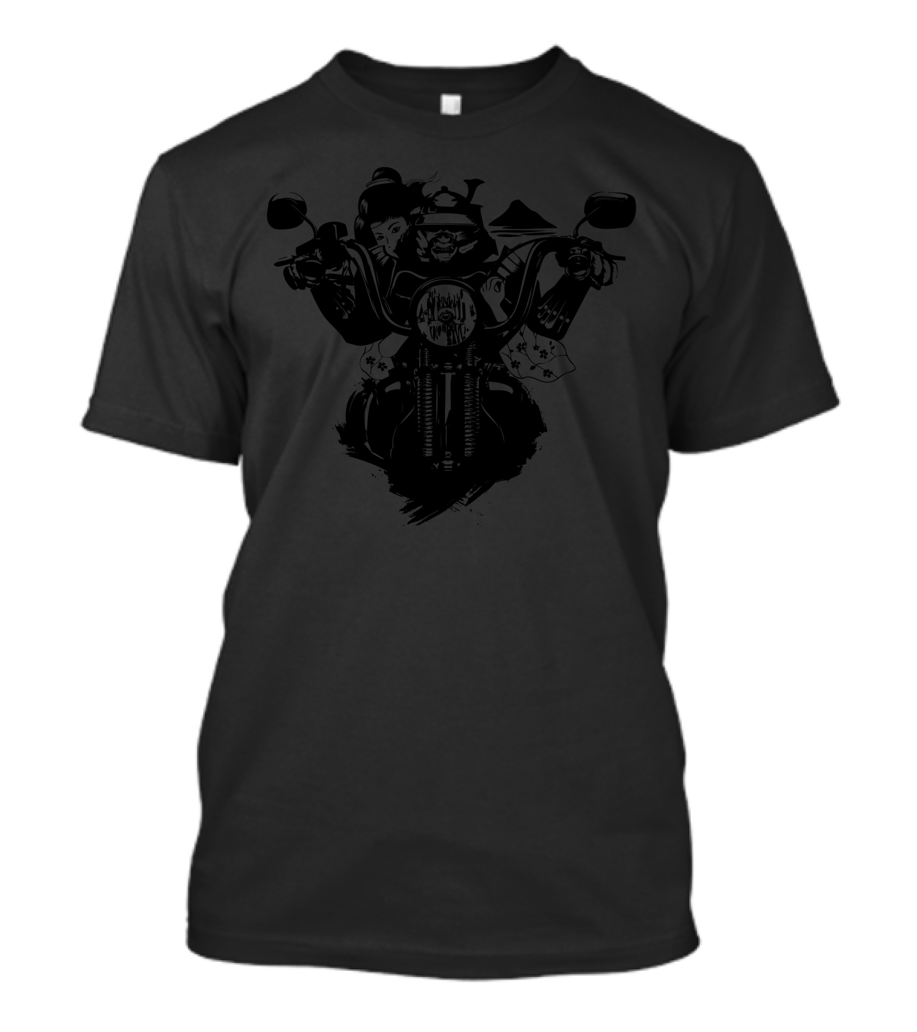 Samurai And Geisha Ride: Highway Will Dry Her Tears T-Shirt