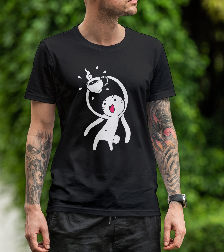 Hot Coffee Splash For Sweet Bunny Joy T-Shirt