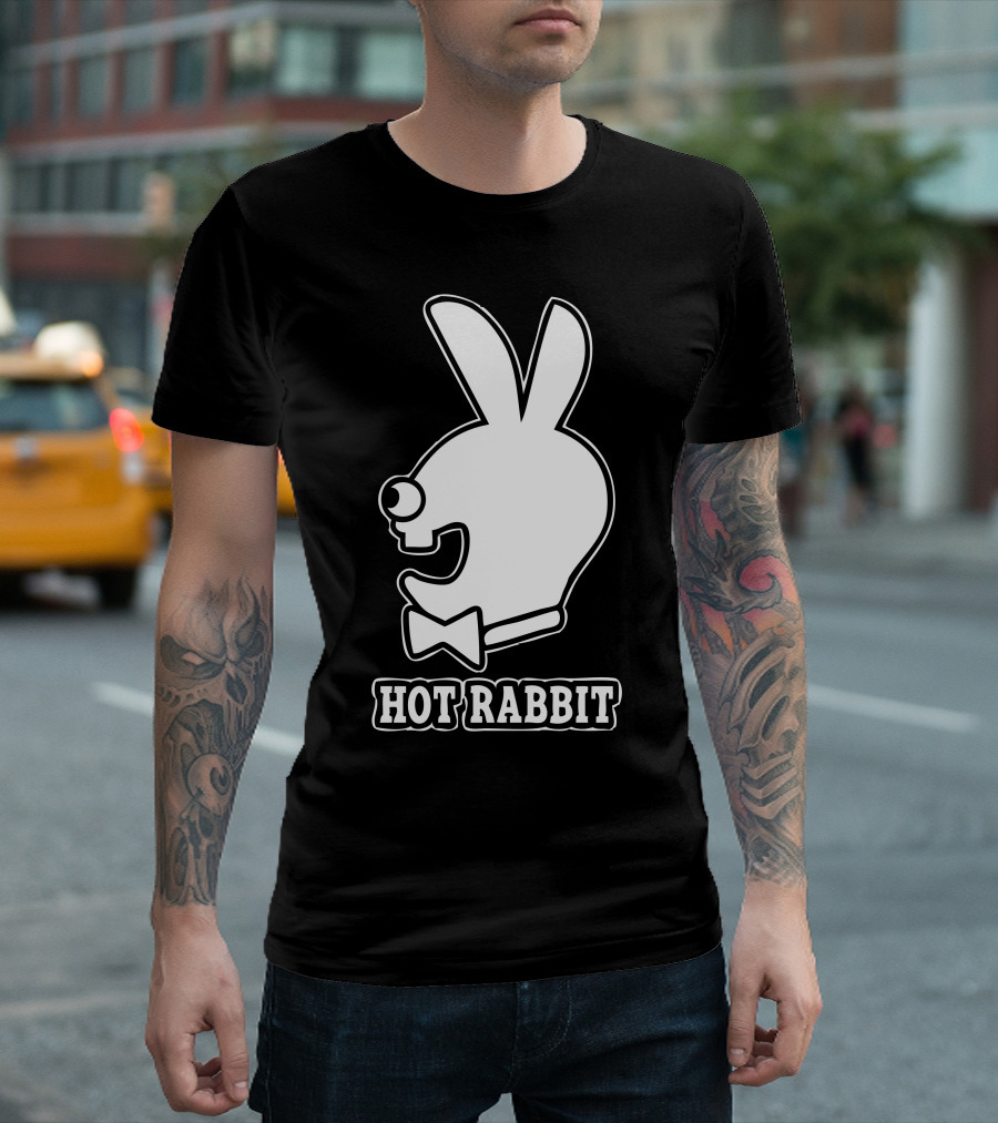 HOT RABBIT Bowtie Profile T-Shirt