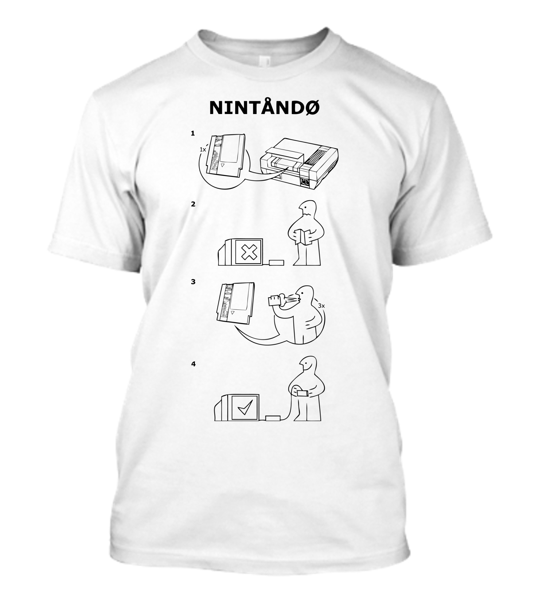 How To Play A Game Nintandø Step Guide T-Shirt