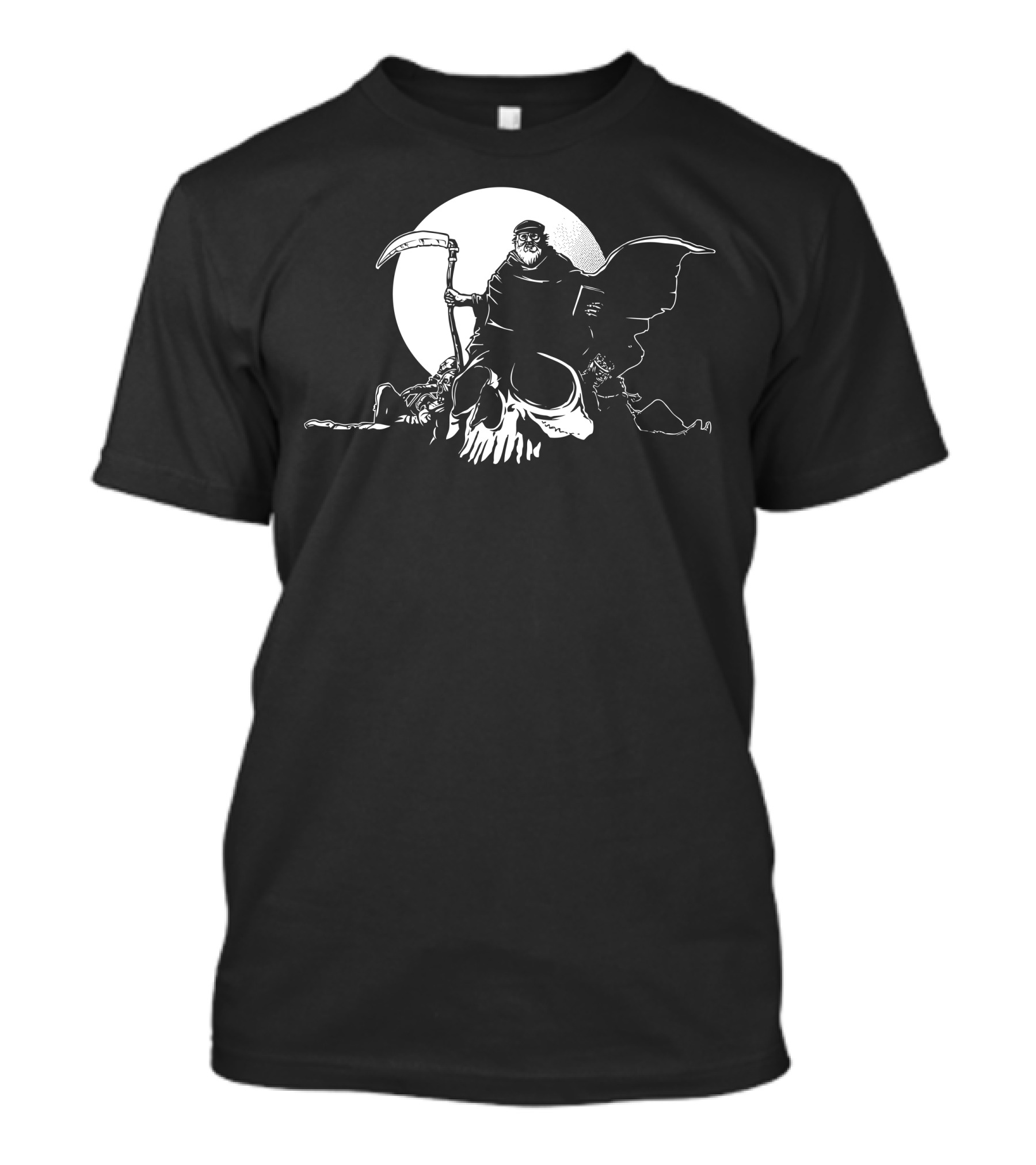 I See Dead Characters Grim Reaper Illustration Skull And Scythe T-Shirt