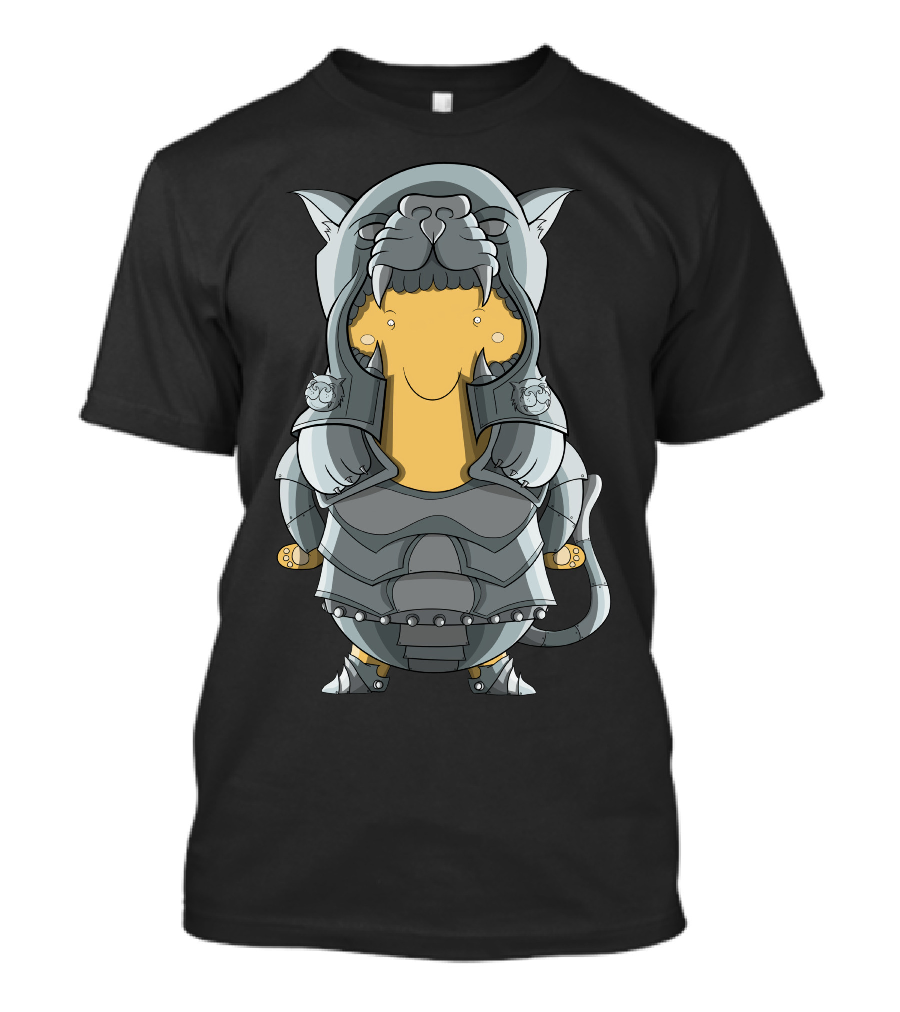Iron Tiger Armored Feline Warrior T-Shirt