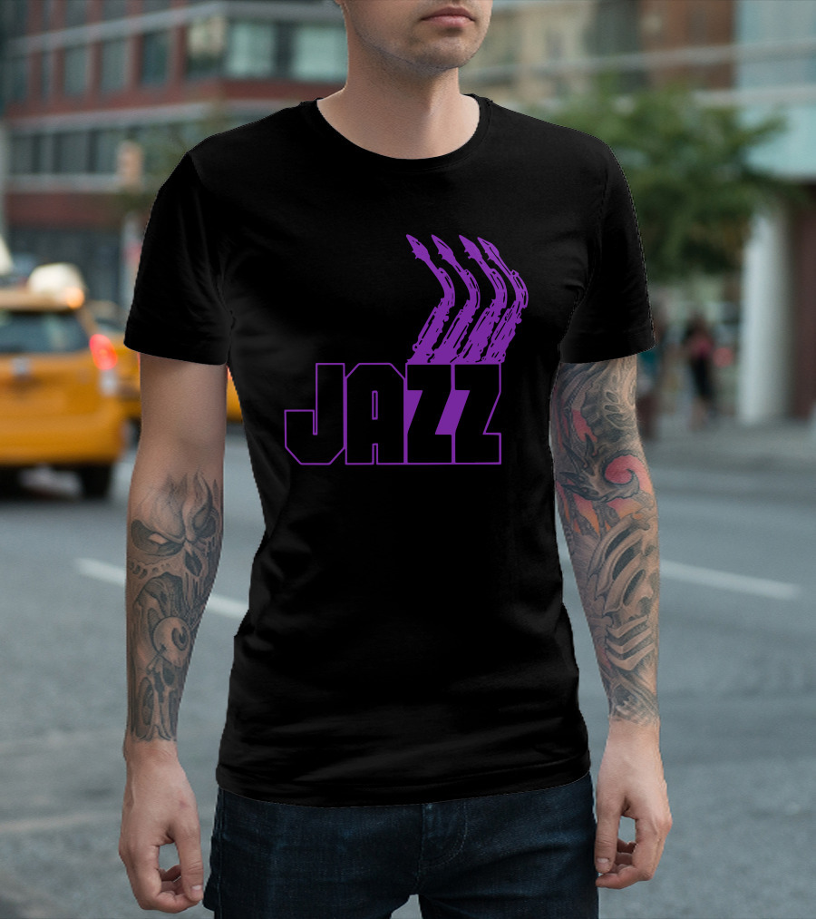 Jazz Saxophone Purple Iconic T-Shirt