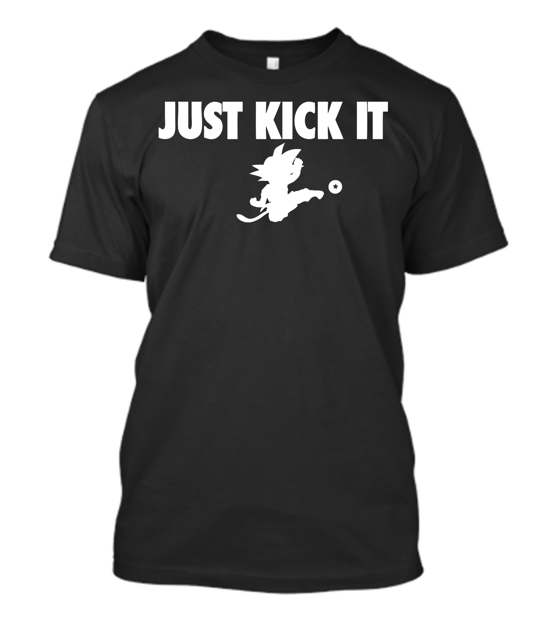 Just Kick It Soccer Silhouette Fusion T-Shirt
