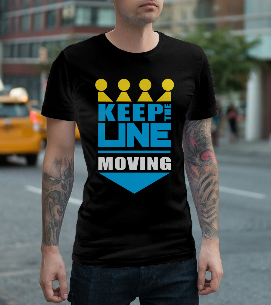 Kc Royals Keep The Line Moving Baseball Crown Fans T-Shirt