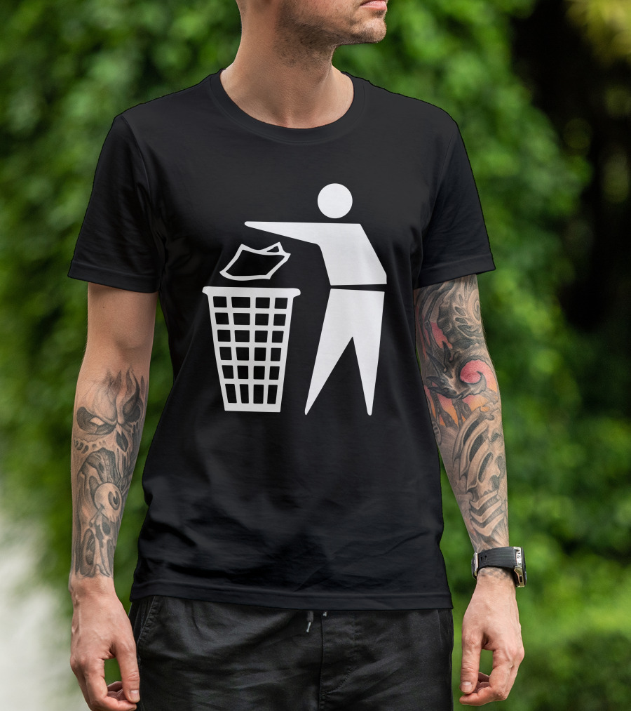 Keep Britain Tidy Icon Trash Bin T-Shirt