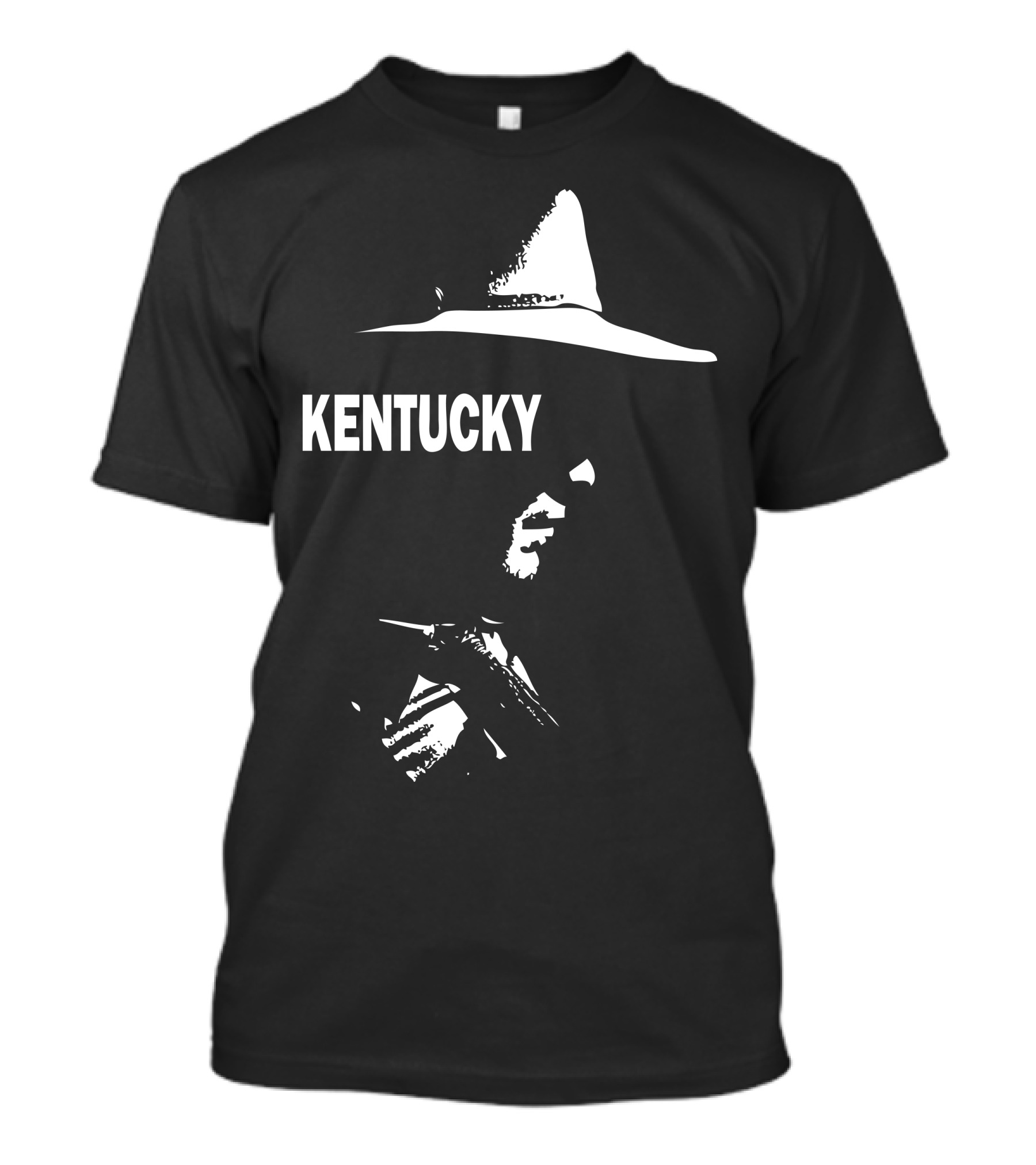 KENTUCKY Hat And Figure Shadow T-Shirt