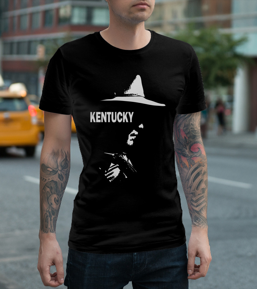 KENTUCKY Hat And Figure Shadow T-Shirt