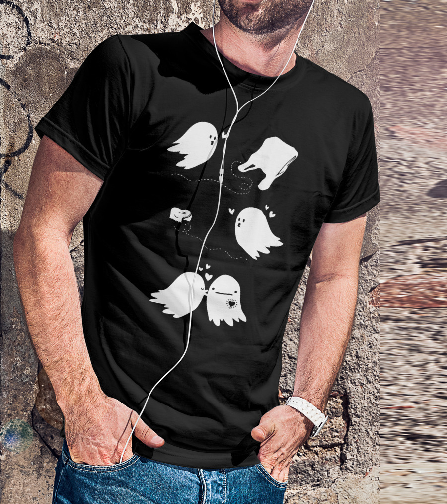 Love After Life Ghost Romance Hearts Connection T-Shirt