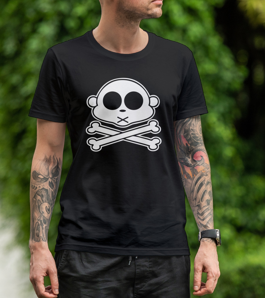 Monkey Skull And Crossbones T-Shirt