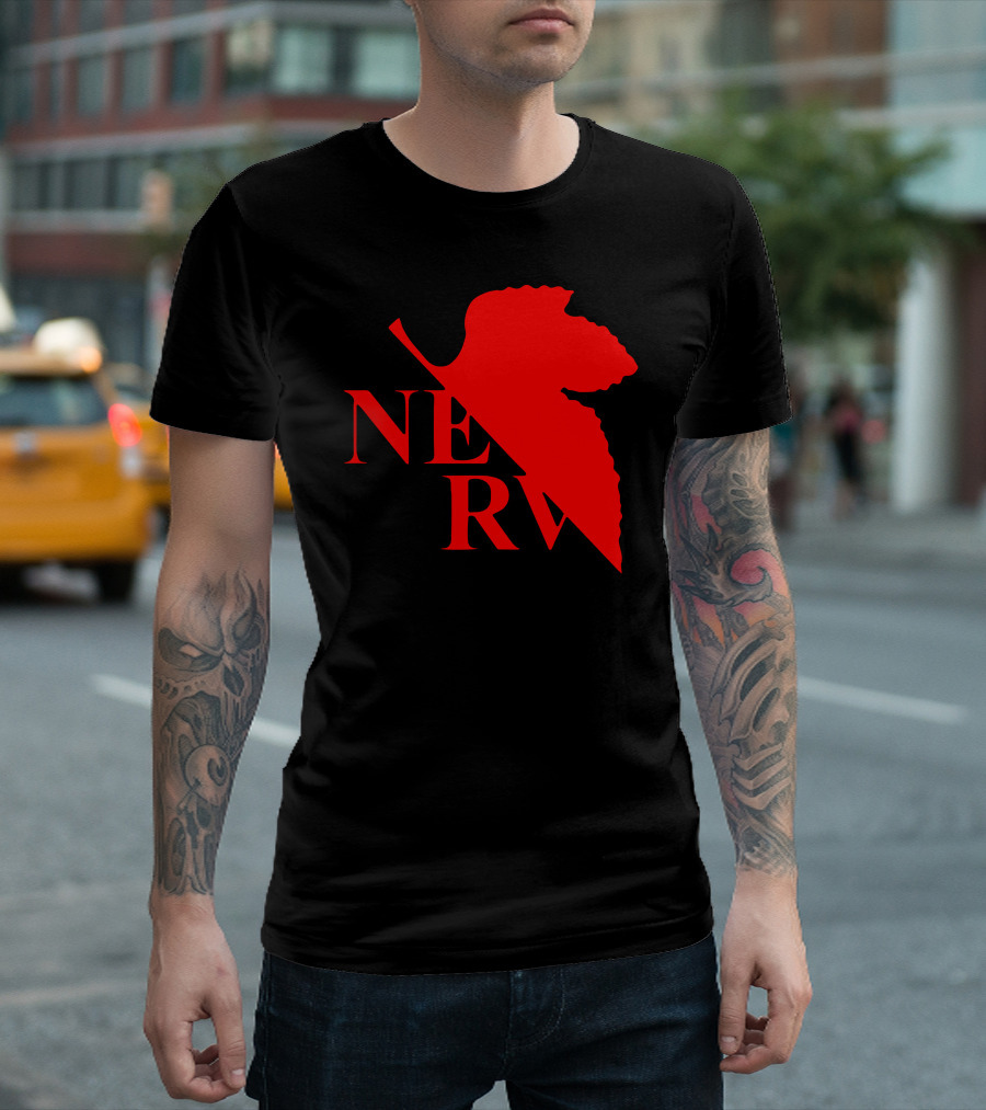 Nerv Neon Genesis Evangelion Red Logo Iconic T-Shirt