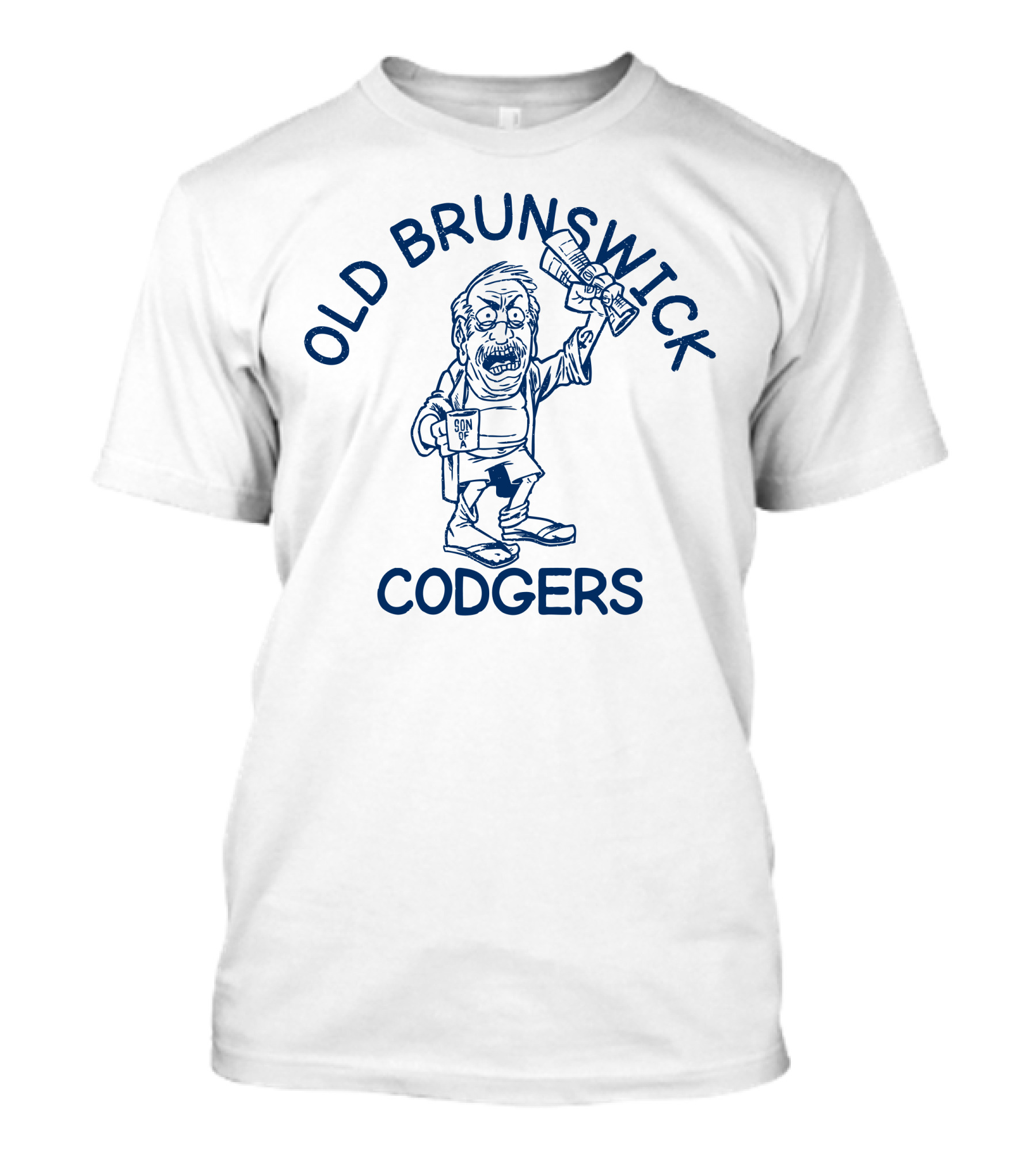 Old Brunswick Codgers Cartoon Character With Beer And Pint T-Shirt