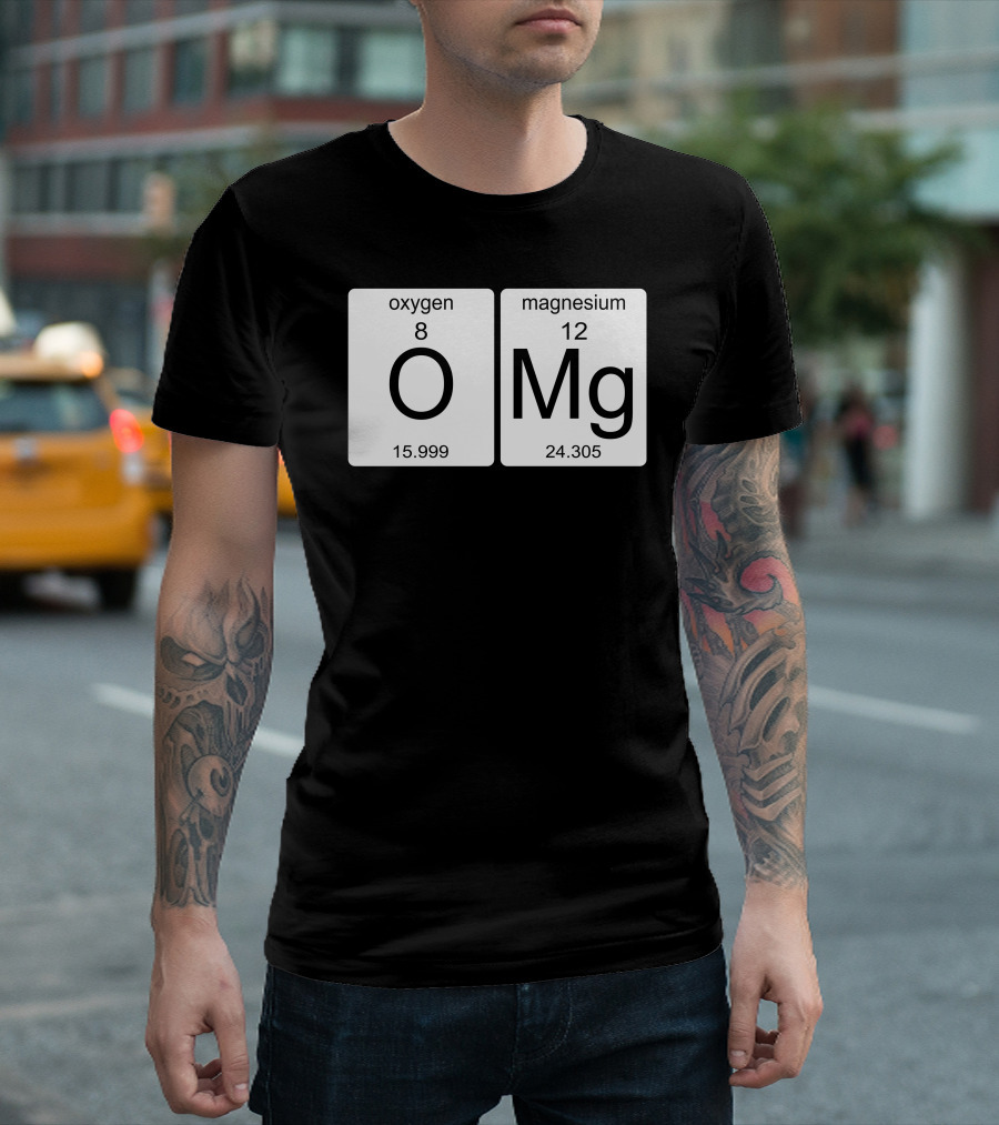 O Mg Oxygen Magnesium Periodic Table Elements T-Shirt