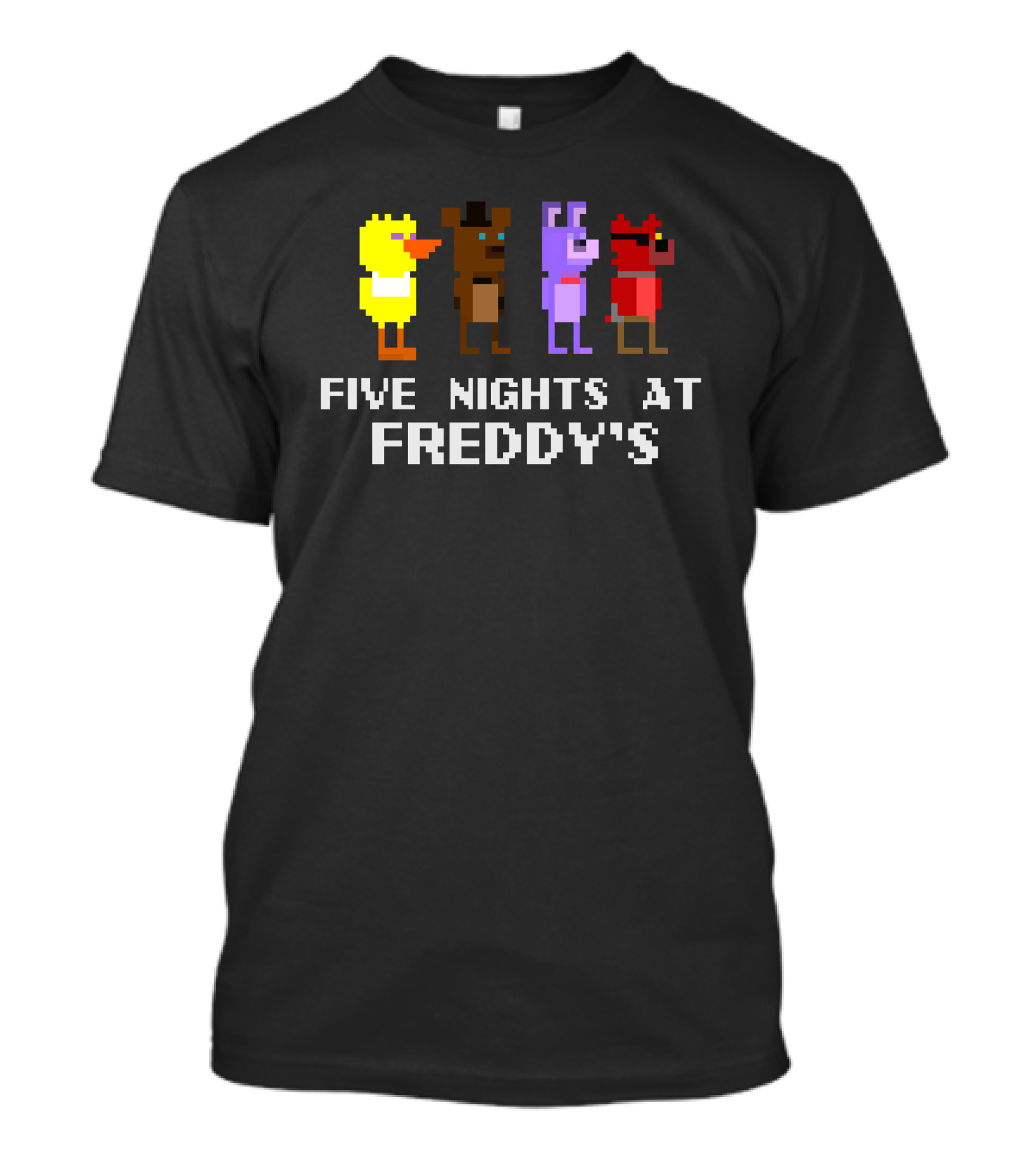 Five Nights At Freddy's Pixel Fnap Characters T-Shirt