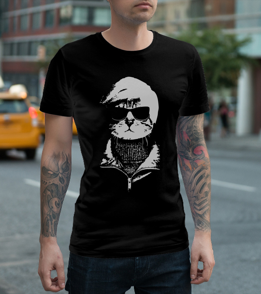 Pop Cat Cool Sunglasses T-Shirt
