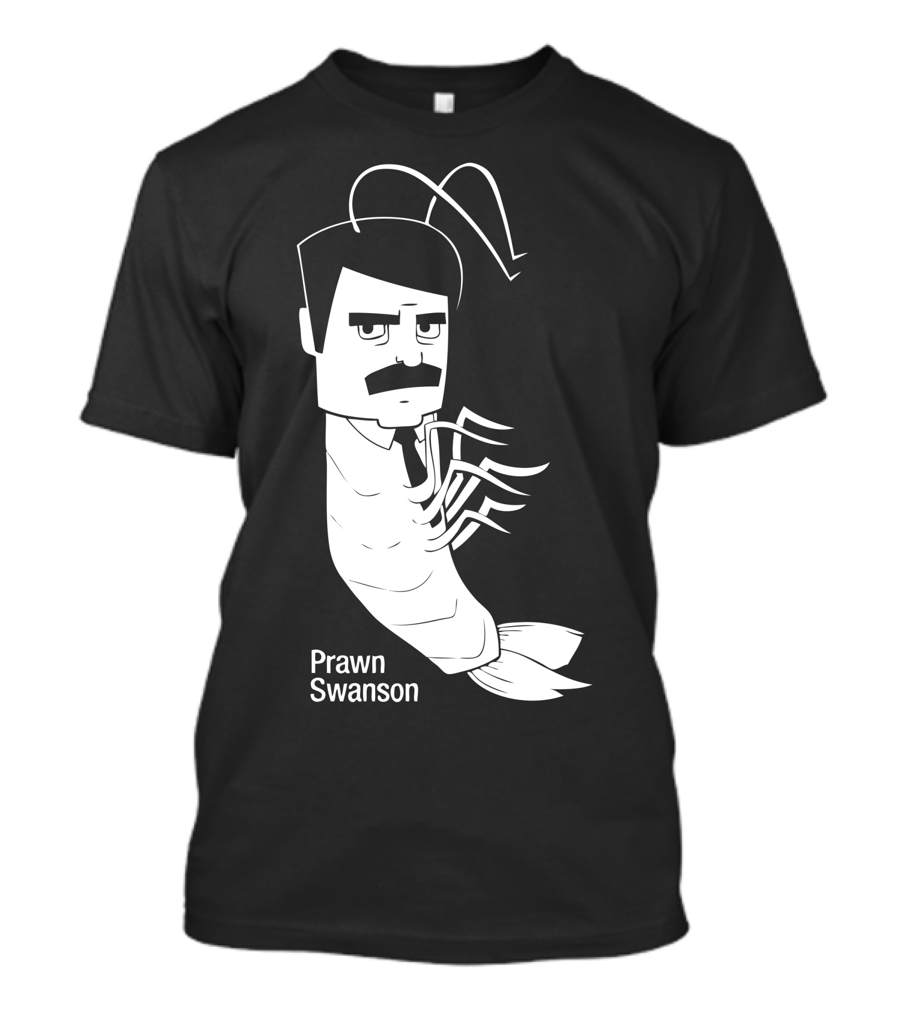 Prawn Swanson Parks And Recreation Mashup T-Shirt