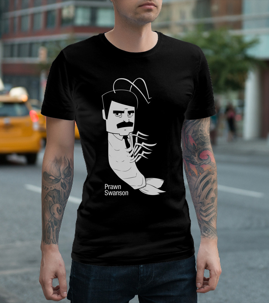 Prawn Swanson Parks and Recreation Mashup T-Shirt