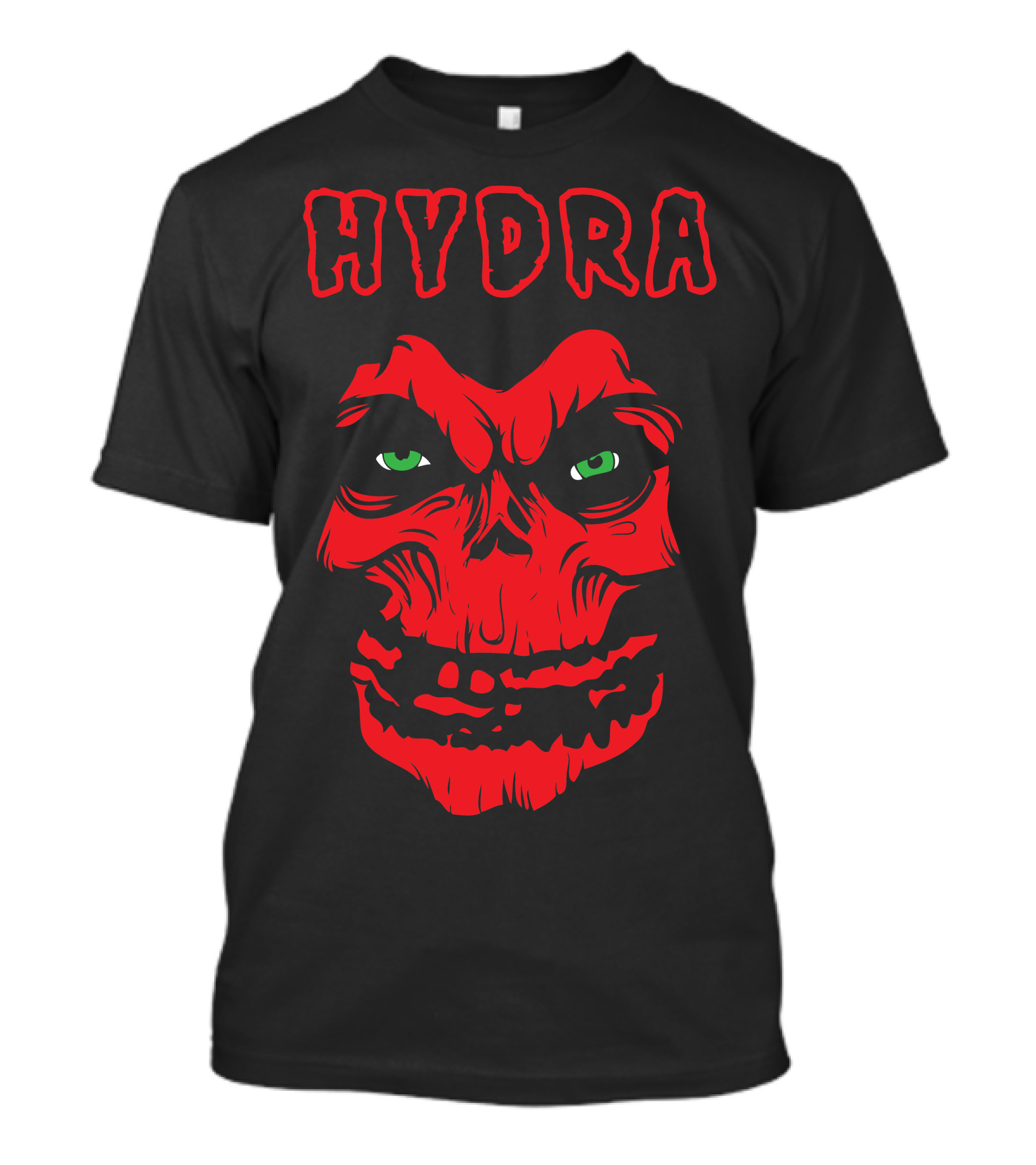 HYDRA Punk Rock Villain Red Skull Face T-Shirt