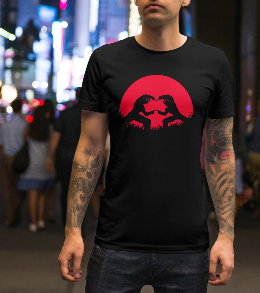 Red Moon Fusion Dinosaur Showdown T-Shirt