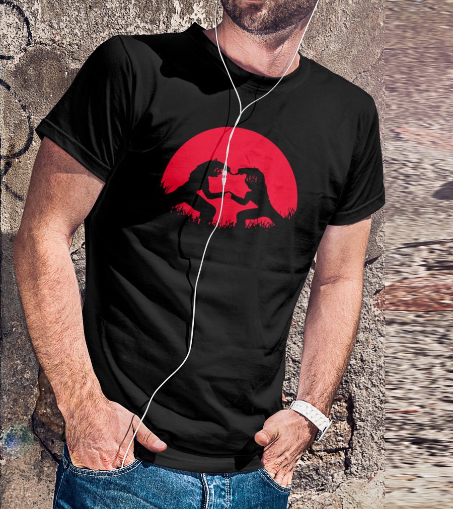 Red Moon Fusion Dinosaur Showdown T-Shirt