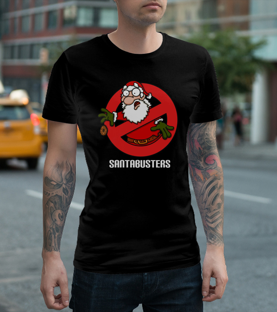 SantaBusters No Entry Santa Claus T-Shirt