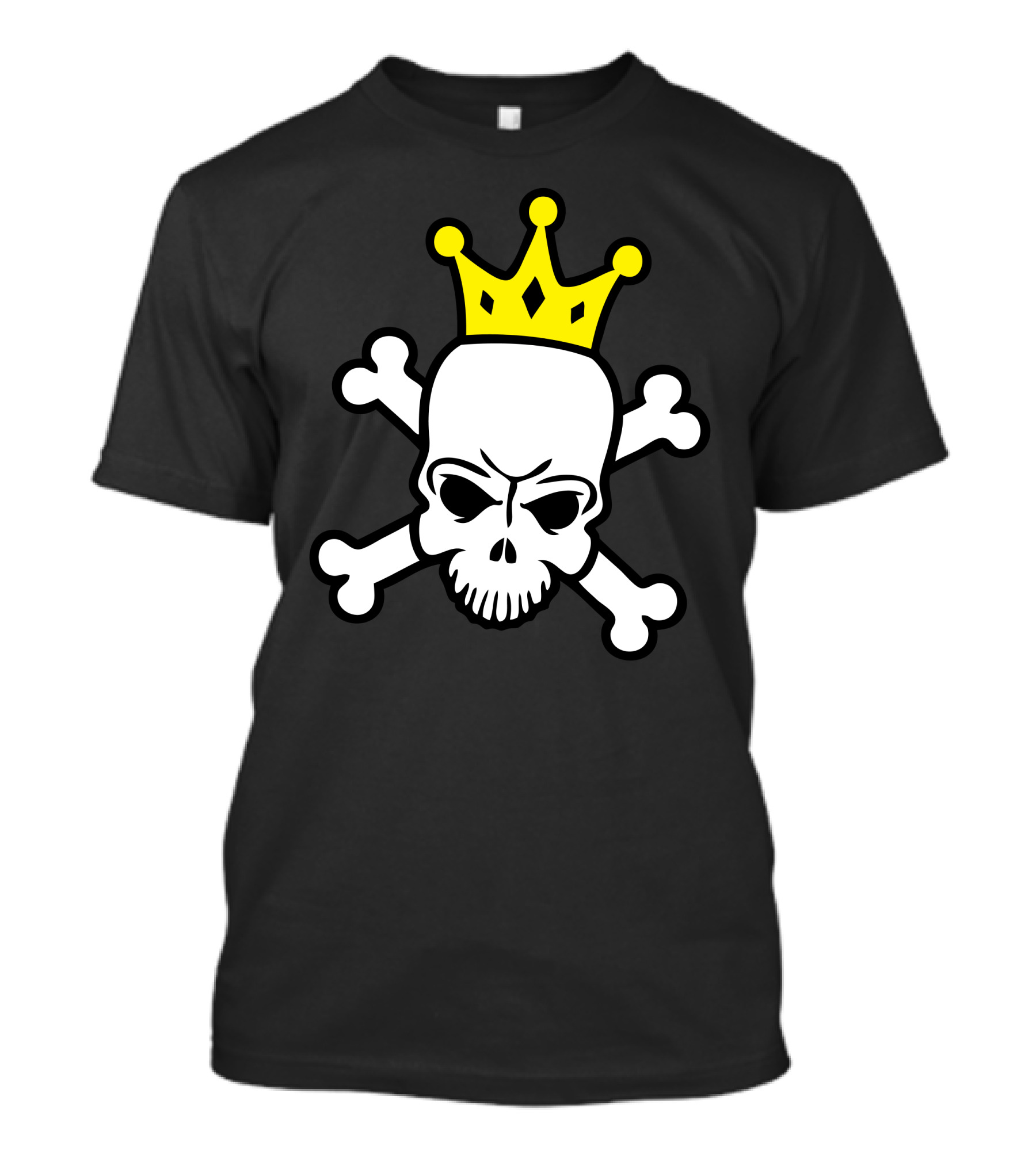Skull King Crowned Crossbones T-Shirt