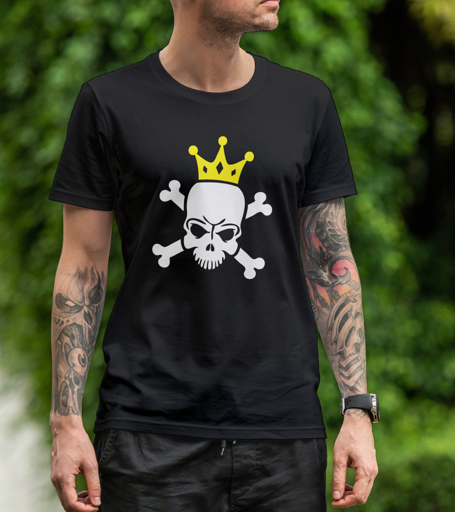 Skull King Crowned Crossbones T-Shirt