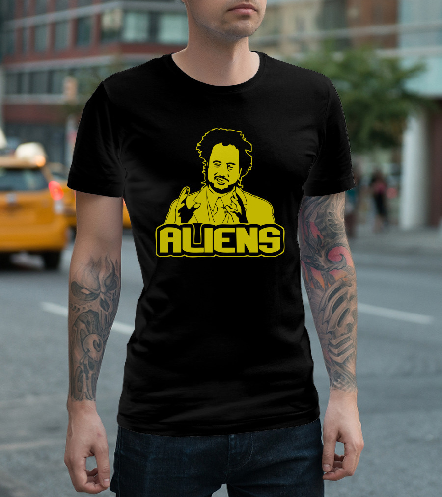 Aliens Meme Icon With Dramatic Gesture T-Shirt