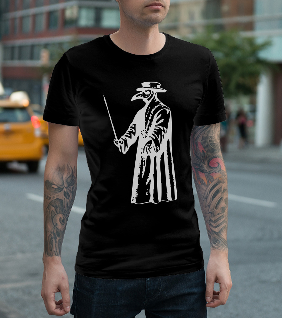 The Black Death Plague Doctor Medieval Costume T-Shirt