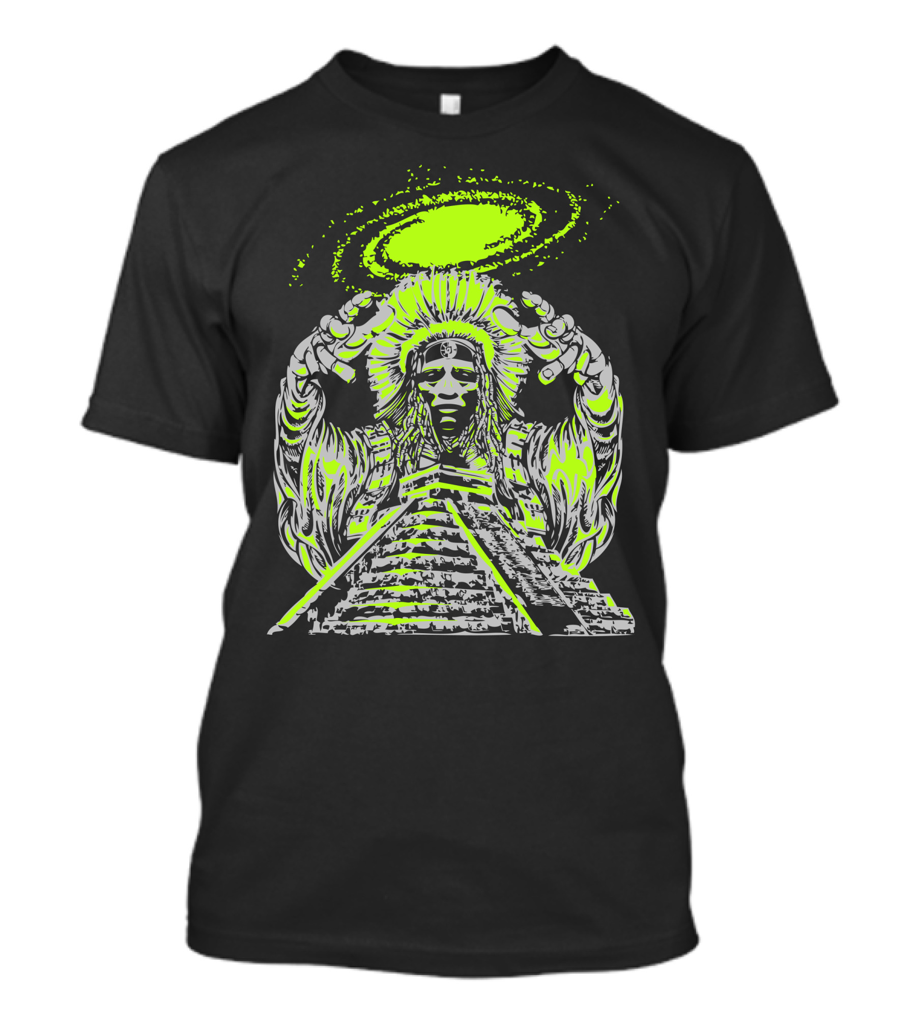 The End In 2012 Illuminated Ancient Prophecies Visionary Pyramid And Cosmic Energy T-Shirt