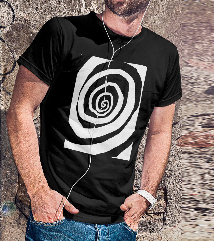 Trippy Spiral Doodle Optical Illusion T-Shirt