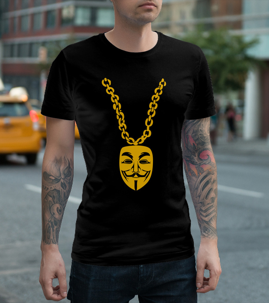 You May Call Me V For Vendetta Mask Necklace T-Shirt