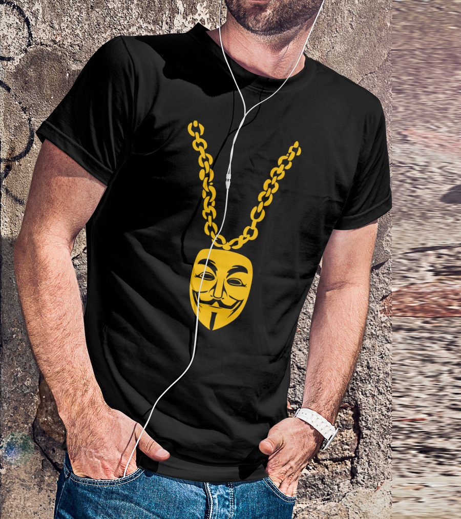 You May Call Me V For Vendetta Mask Necklace T-Shirt