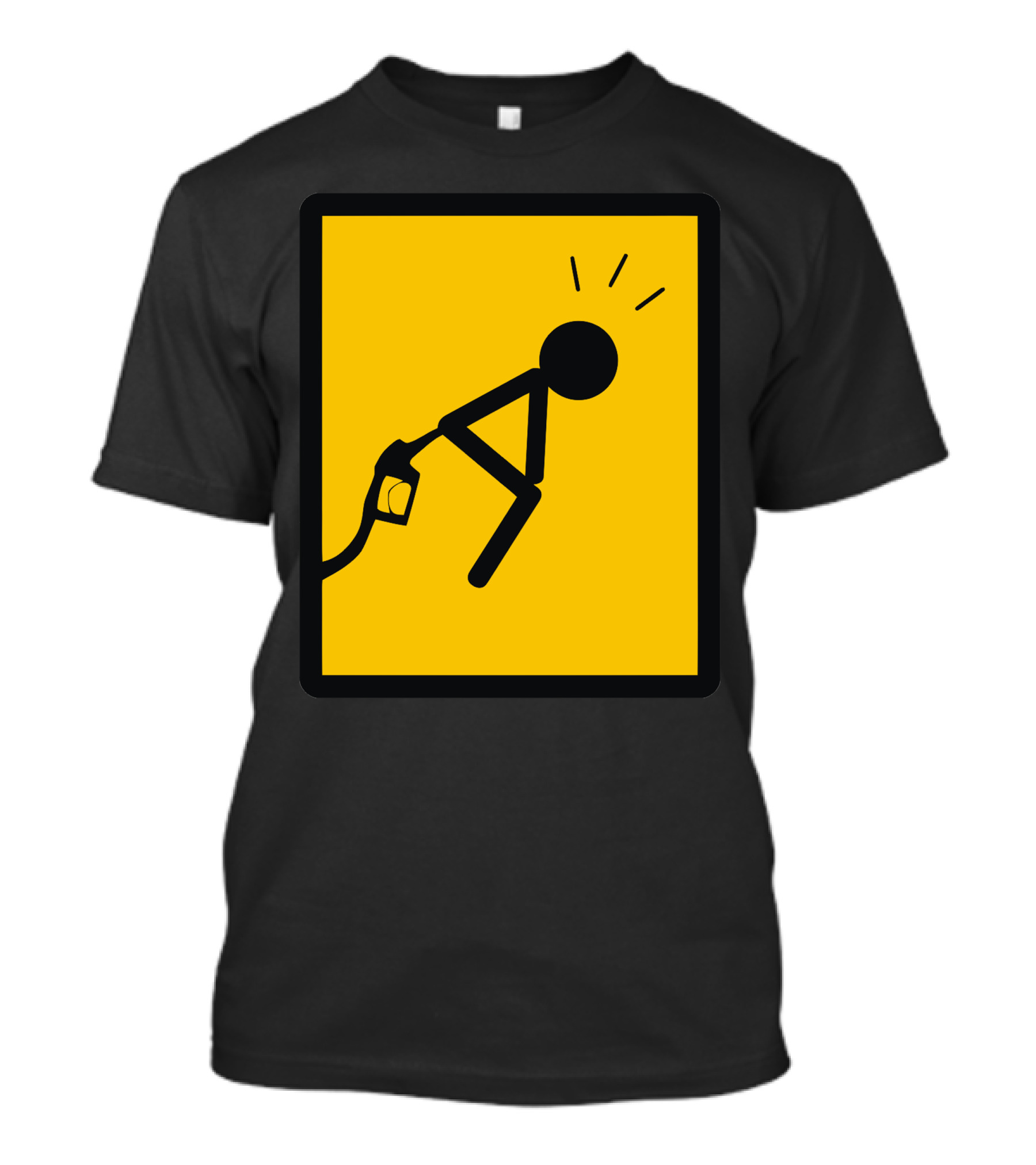 Add Fuel To Ass Stick Figure Humor T-Shirt