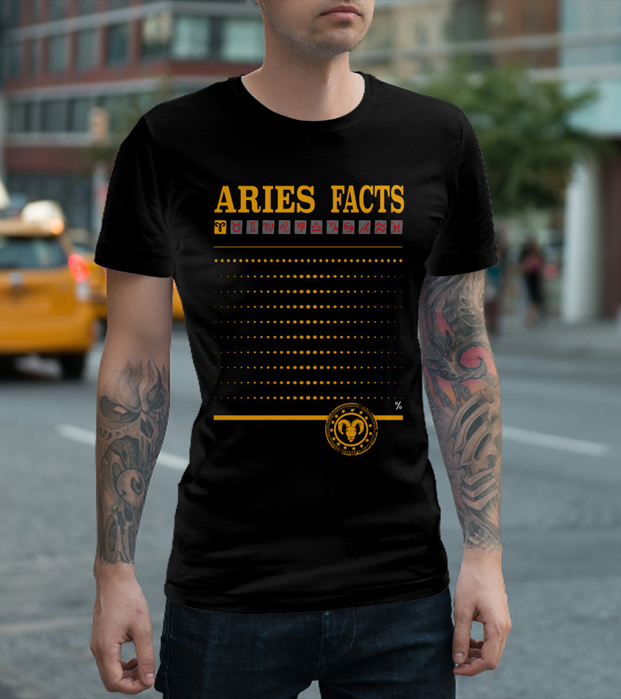 Aries Zodiac Traits Clever Rebellious Stubborn Witty Sarcasm Independence Spontaneous Visionary Intellect Adventurous T-Shirt