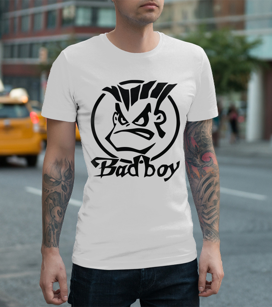 Bad Boy Aggressive Cartoon Face T-Shirt