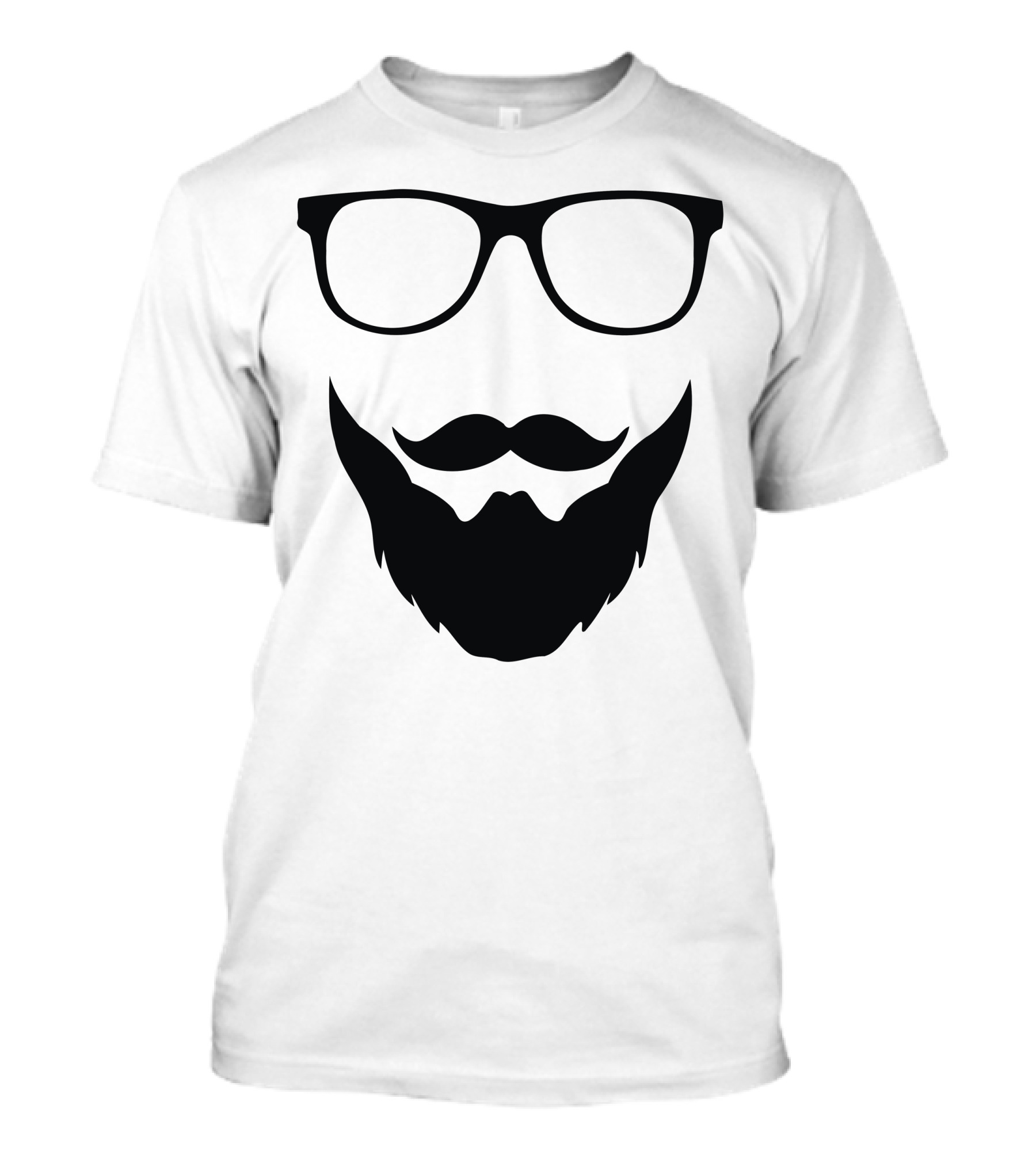 Beard And Glasses Moustache T-Shirt