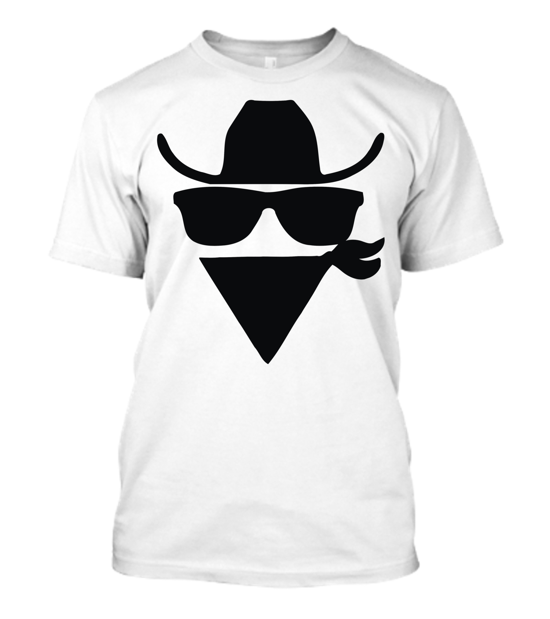 Cowboy Hat Sunglasses Bandana T-Shirt