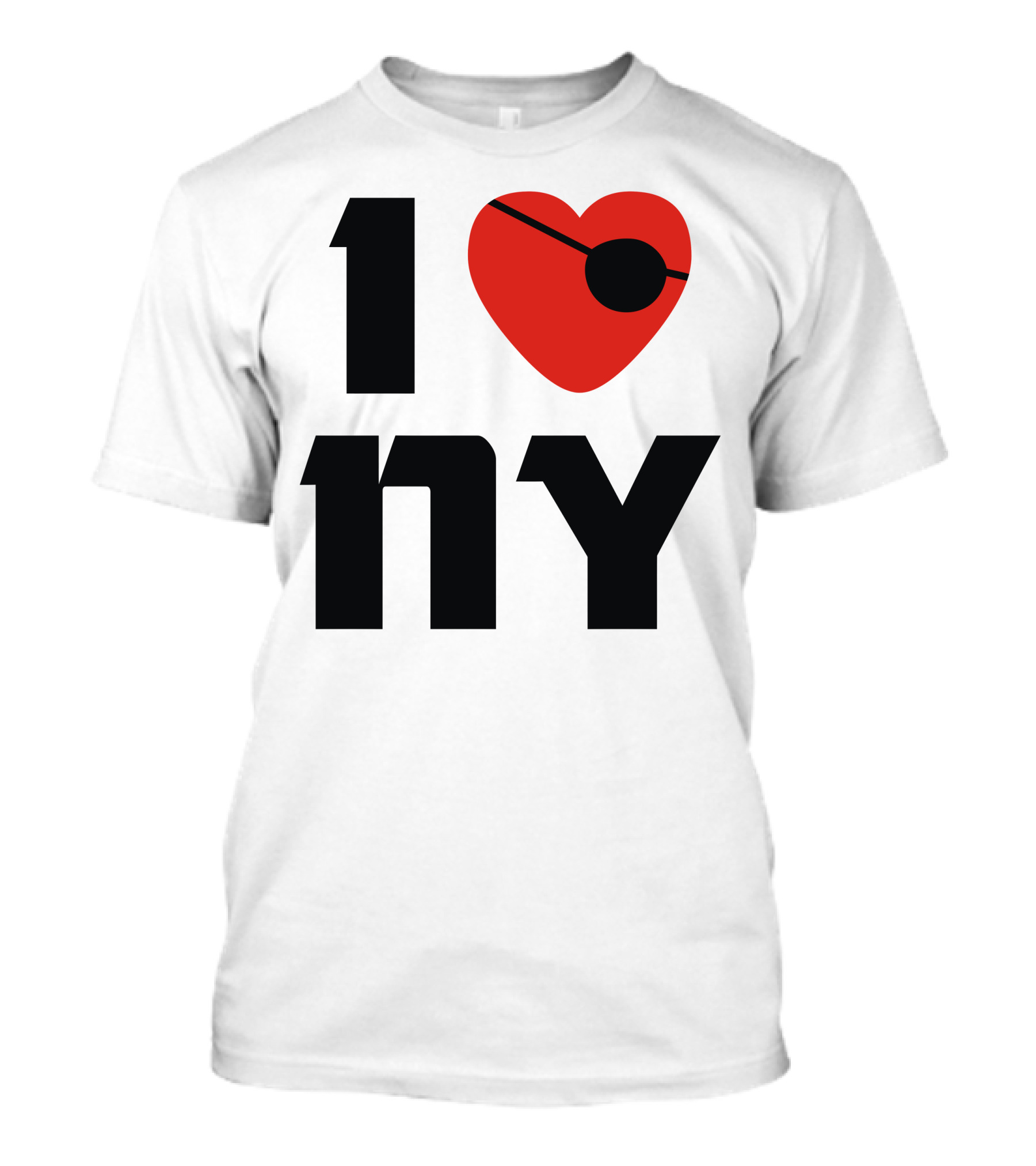 1 Heart Eyepatch NY T-Shirt