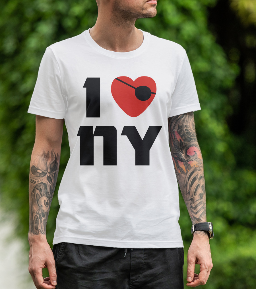 1 Heart Eyepatch NY T-Shirt