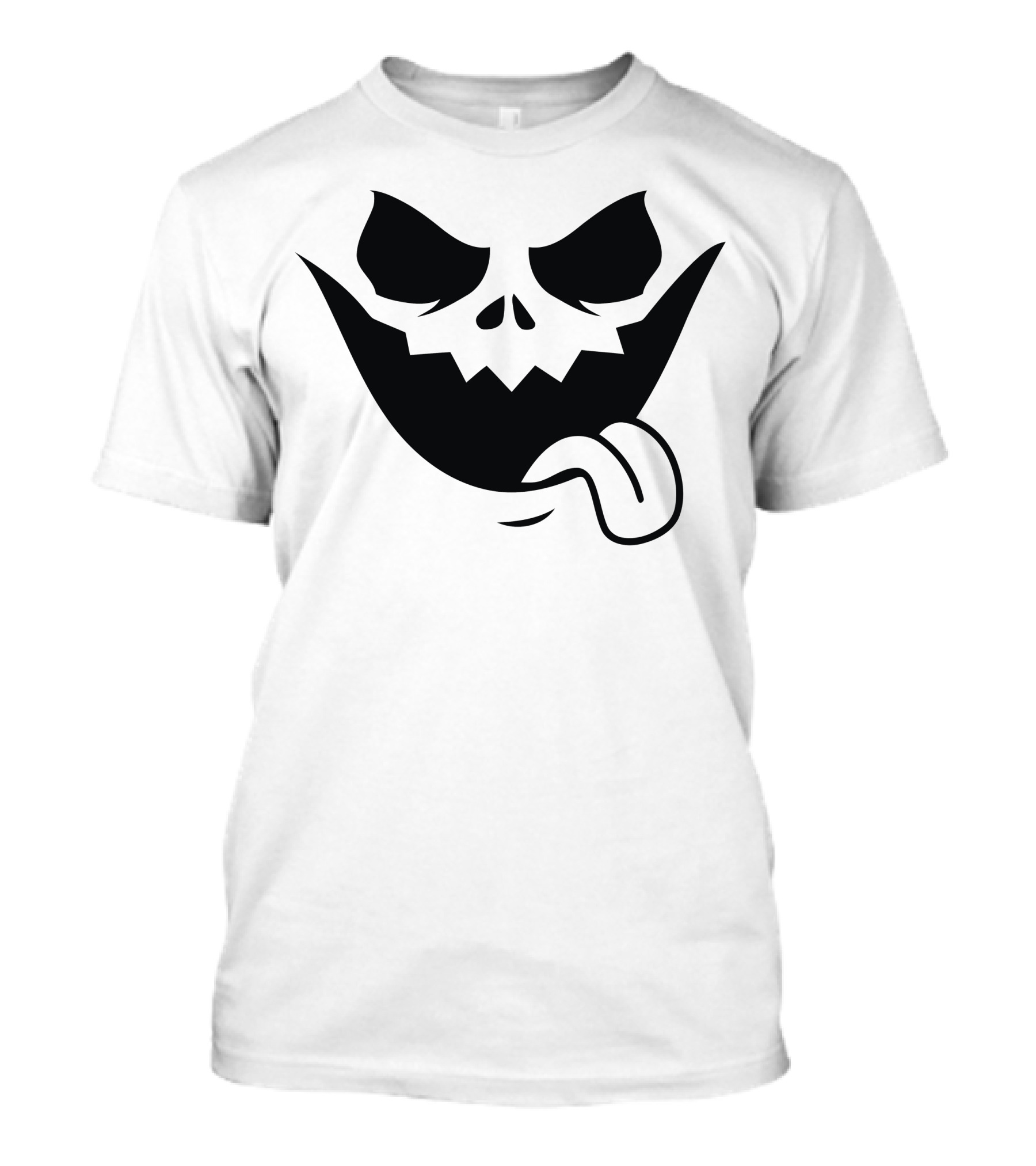 Jack Skellington Evil Halloween Grinning Face T-Shirt
