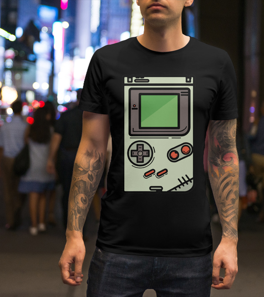 Retro Zombie Game Boy Console T-Shirt