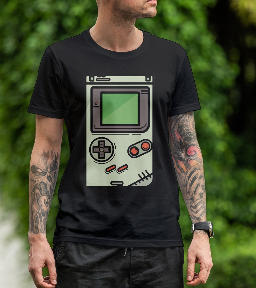 Retro Zombie Game Boy Console T-Shirt