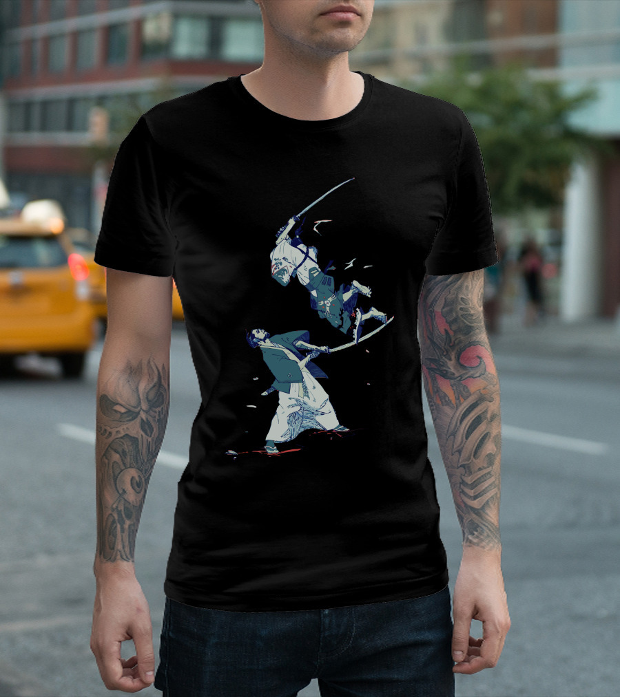 No More Bento Samurai Sword Duel Vintage Aesthetic T-Shirt